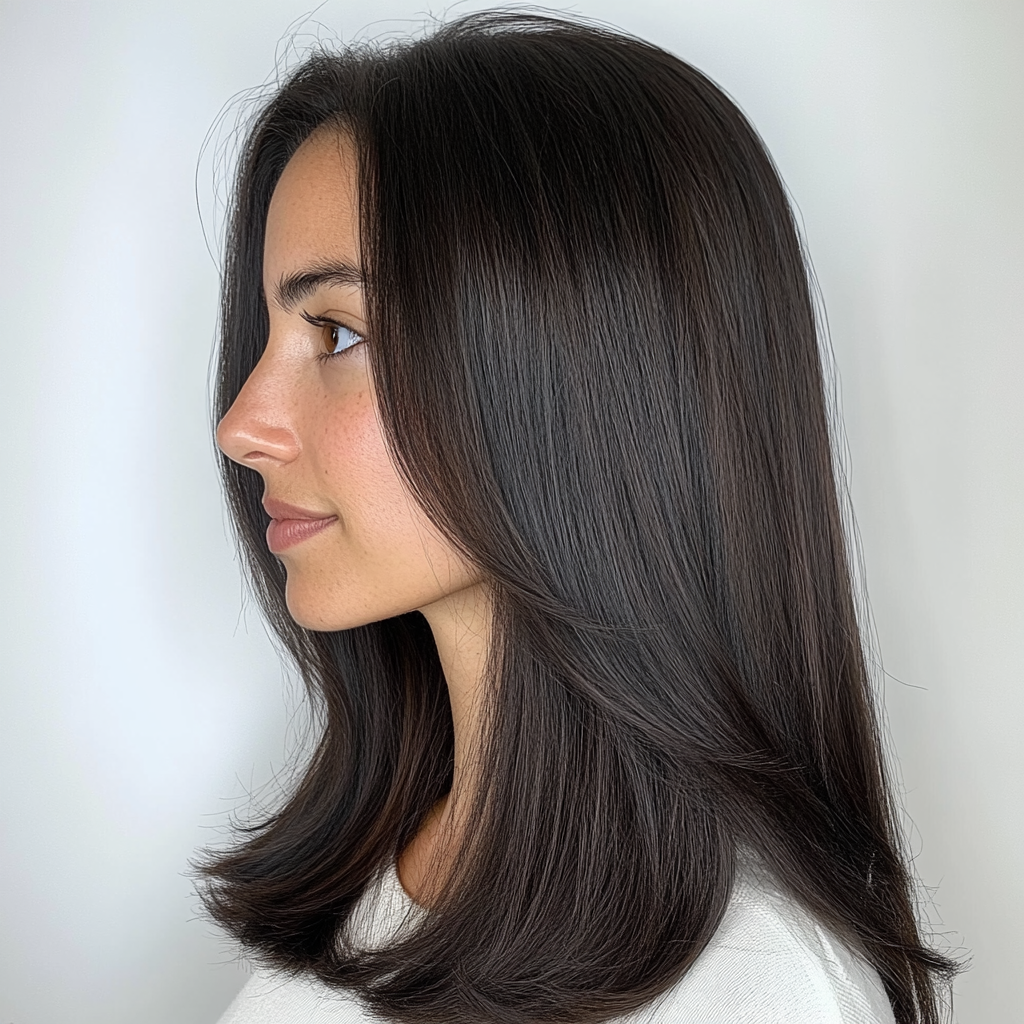 Hair with Smoothing Treatments