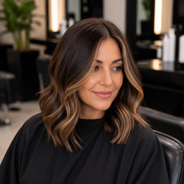 Partial-Highlight-model-at-Avissa-Salon-in-Ann-Arbor-Michigan.-Your-destination-for-flawless-hair-coloring-services-in-Michigan