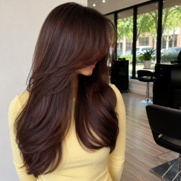 Avissa Salon in Ann Arbor Michigan. Master Hair Stylists and Colorist in Ann Arbor Michigan. Chocolate Brown Hair
