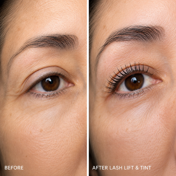 This close-up showcases the beautiful results of a professional lash lift performed at Avissa Salon in Ann Arbor. By lifting and curling the natural lashes from the root, a lash lift creates the appearance of longer, more defined lashes without the need for eyelash extensions. Every treatment is customized to the guest's natural lash length, growth pattern, and desired level of lift, resulting in a brighter, more open-eyed appearance that looks effortlessly natural. Our experienced estheticians use professional techniques and premium products to deliver beautiful, long-lasting results while maintaining the health and integrity of your natural lashes. Discover customized lash lift treatments in Ann Arbor designed to simplify your daily beauty routine and enhance your natural beauty.
