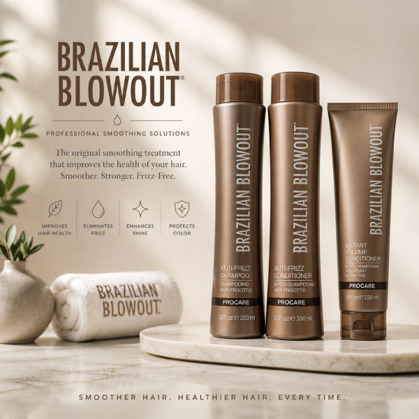 Brazilian-Blowout-Professional-Hair-Care-Products-_-Avissa-Salon-Ann-Arbor Brazilian Blowout professional shampoo, conditioner, and smoothing products available at Avissa Salon in Ann Arbor, Michigan.