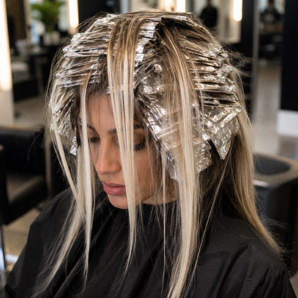 Full-head-of-highlight-foils-for-dimensional-highlights-at-avissa-salon-in-ann-arbor-michigan