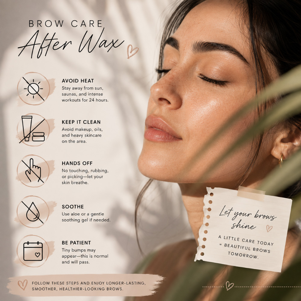 Eyebrow-Waxing-Aftercare---Avissa-Salon-Ann-Arbor-Michigan---Top-Waxing-Salon-in-Ann-Arbor- Professional eyebrow waxing at Avissa Salon in Ann Arbor, Michigan, with customized brow shaping designed around your natural brow density, facial proportions, and skin.
