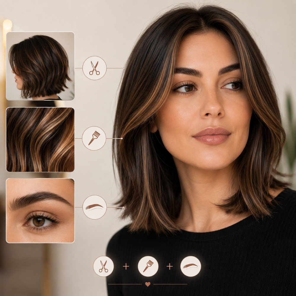How-Haircuts,-Hair-Color-and-Brows-Work-Together---Avissa-Salon-Ann-Arbor-Michigan Professional eyebrow waxing at Avissa Salon in Ann Arbor, Michigan, with customized brow shaping designed around your natural brow density, facial proportions, and skin.