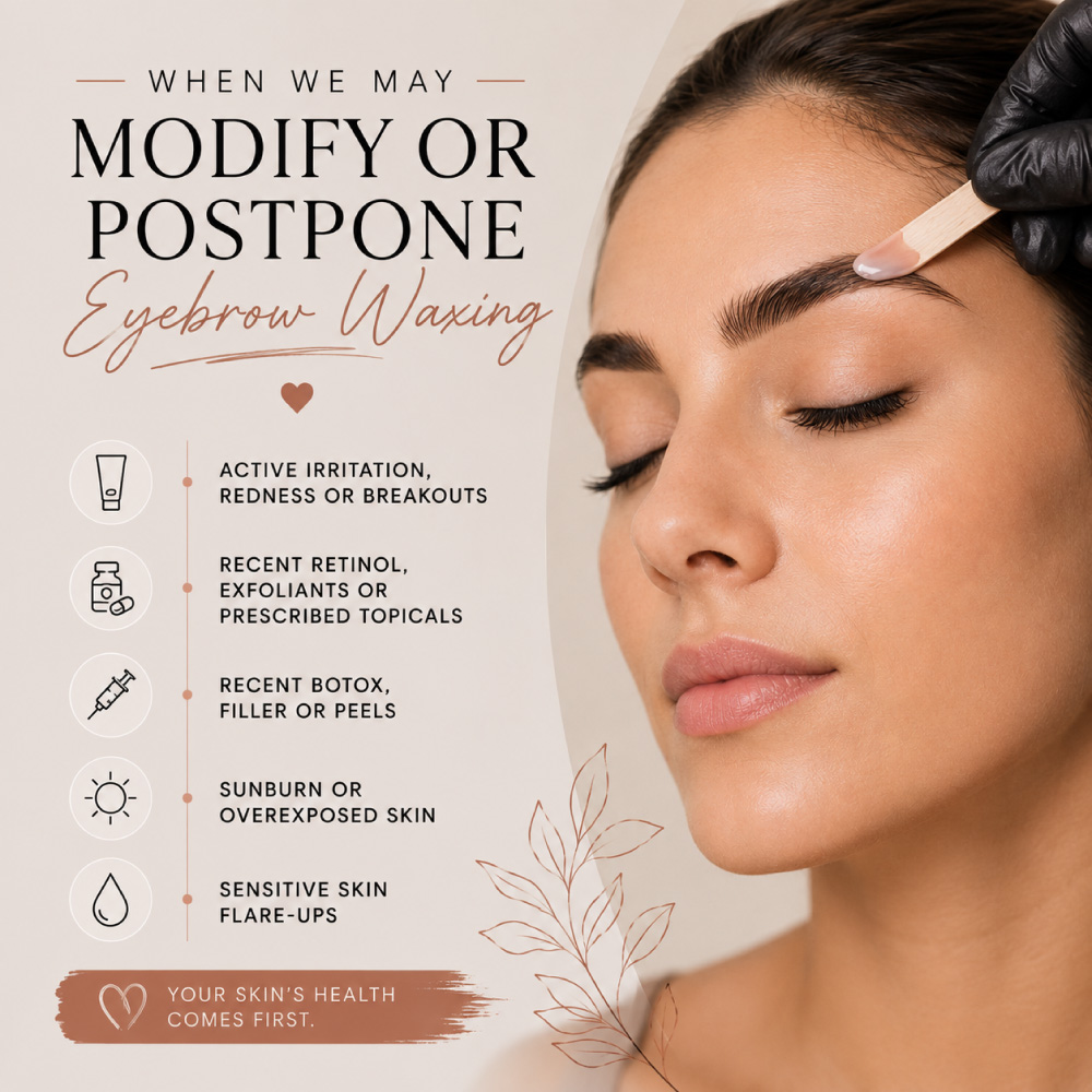 When-We-May-Modify-or-Postpone-Eyebrow-Waxing- Professional eyebrow waxing at Avissa Salon in Ann Arbor, Michigan, with customized brow shaping designed around your natural brow density, facial proportions, and skin.